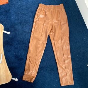Wishful Thinking leather joggers